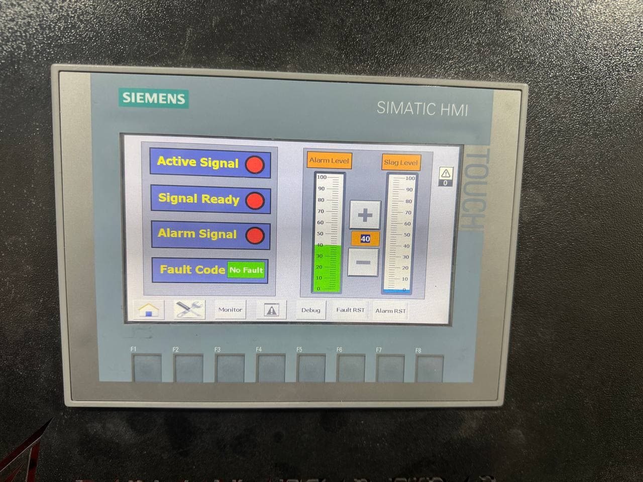 Industrial HMI screen design